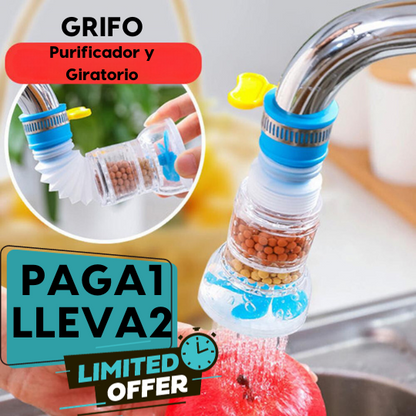 (2x1) Filtro Giratorio y Purificador De Agua + Envío gratis